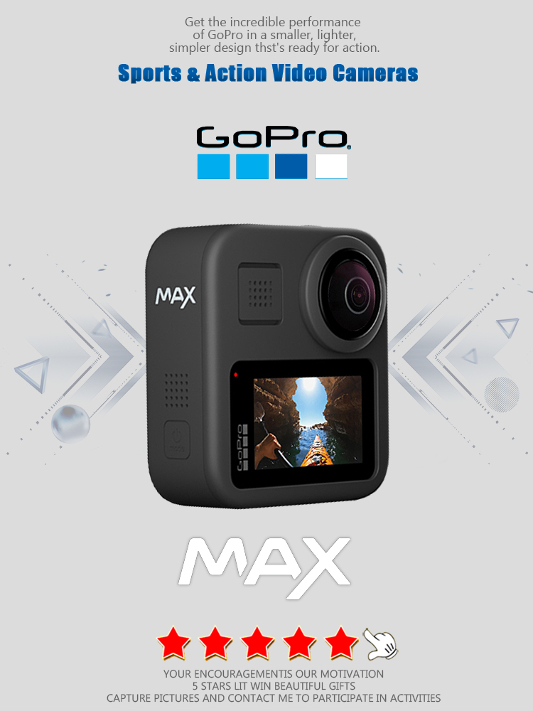 Unique Electronics Gadgets - Экшн-камера GoPro MAX 360 с сенсорным