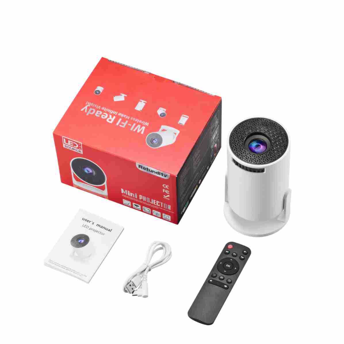 Mini Projector Portable - НОВЫЙ Wi-Fi проектор HY300mini 2026 4K