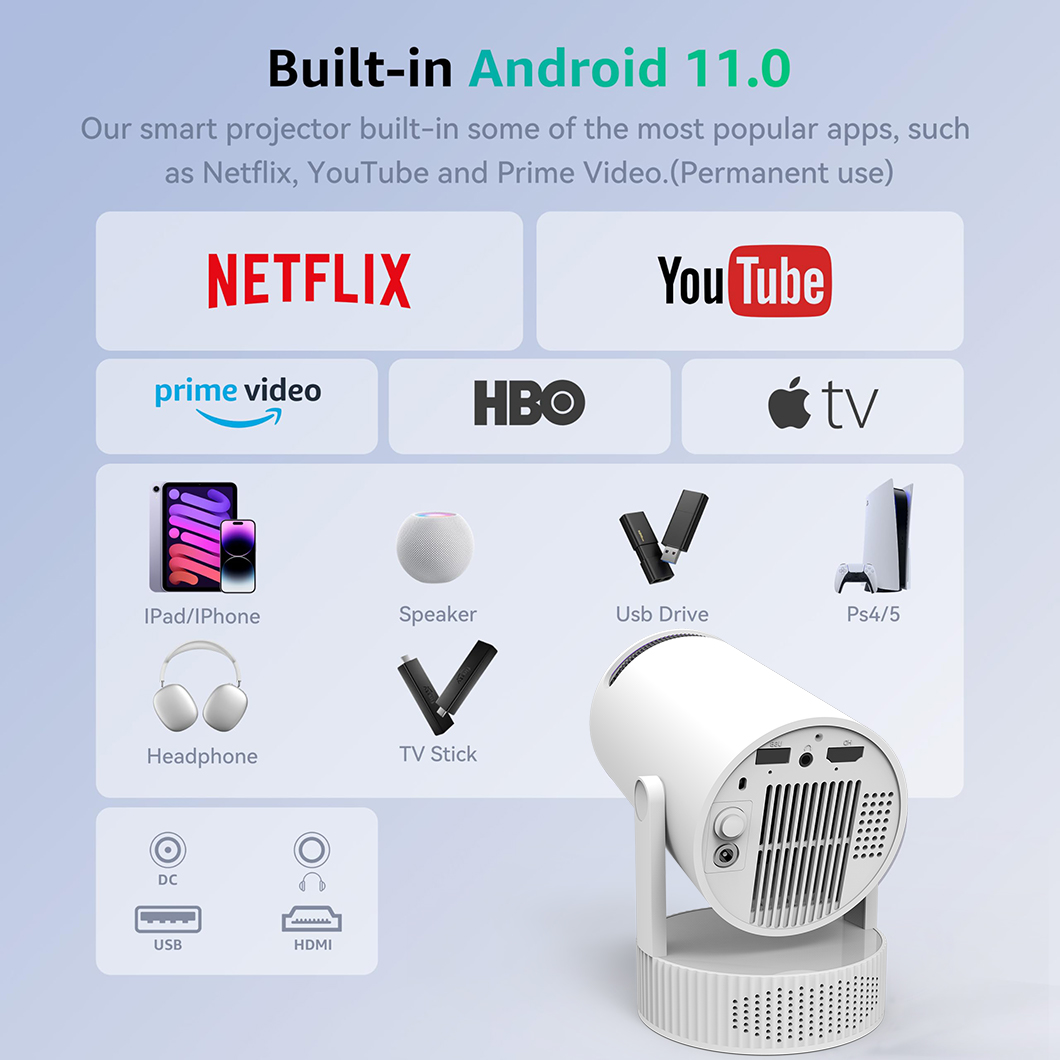 Перезаряжаемый мини-проектор 2 – обзор и цена Mini Projector Portable