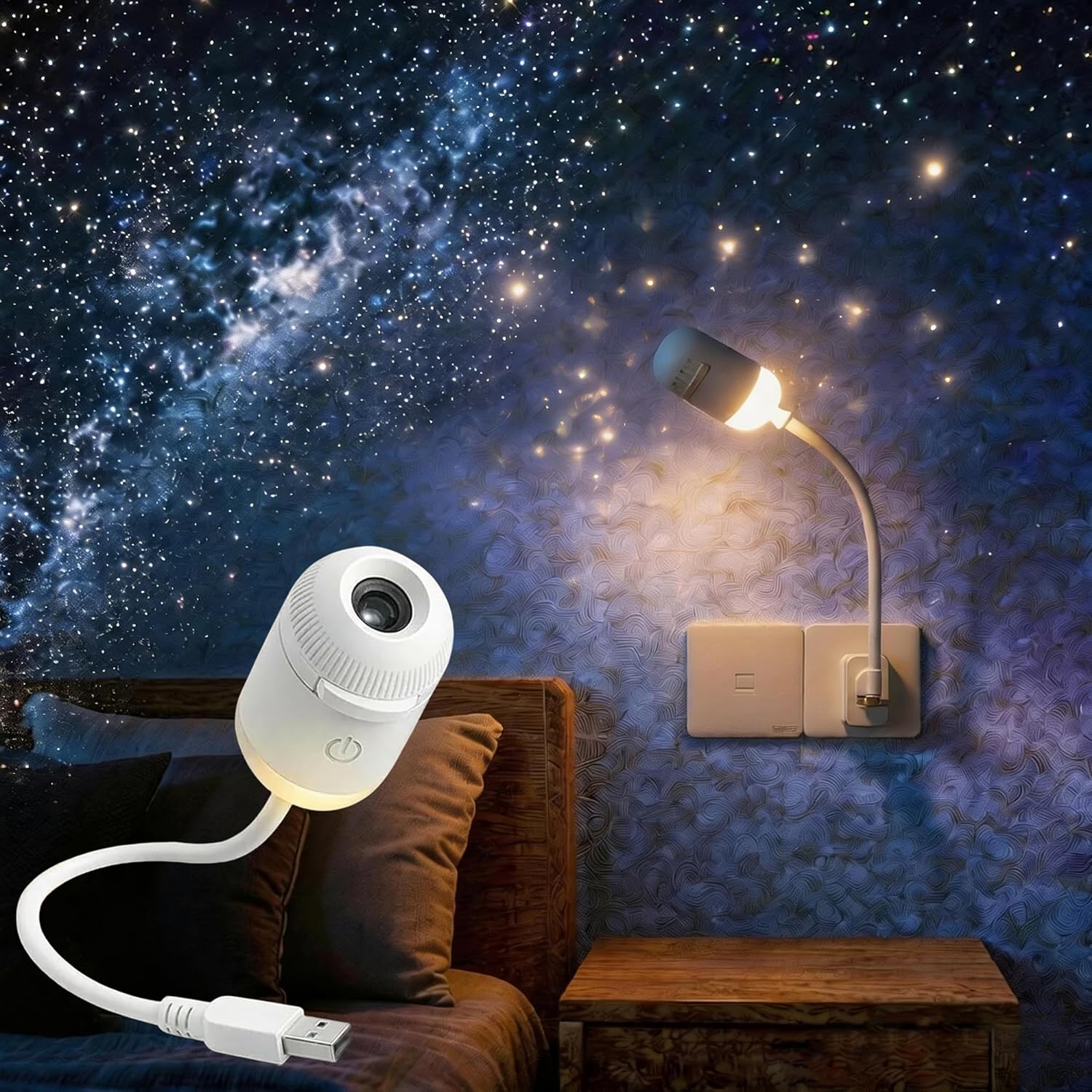Проектор-ночник 2-в-1 Galaxy,  – обзор и цена Mini Projector Portable